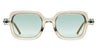 Ottica Mondello Roma - Kuboraum - KRS0P4TA0000002W - MASK P4 - TAPIOCA / BLACK SHINE RX - Acetate - shape  - transparent beige, black - EYEWEAR - EYEGLASSES - Uomo,Men - lens  - Made In Italy
