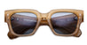Ottica Mondello Roma - Jacques Marie Mage - JMMEZ-14K - ENZO - SAFFRON - Acetate - shape Squared - brown - EYEWEAR - SUNGLASSES - Uomo,Men - lens Grey - Made In Japan