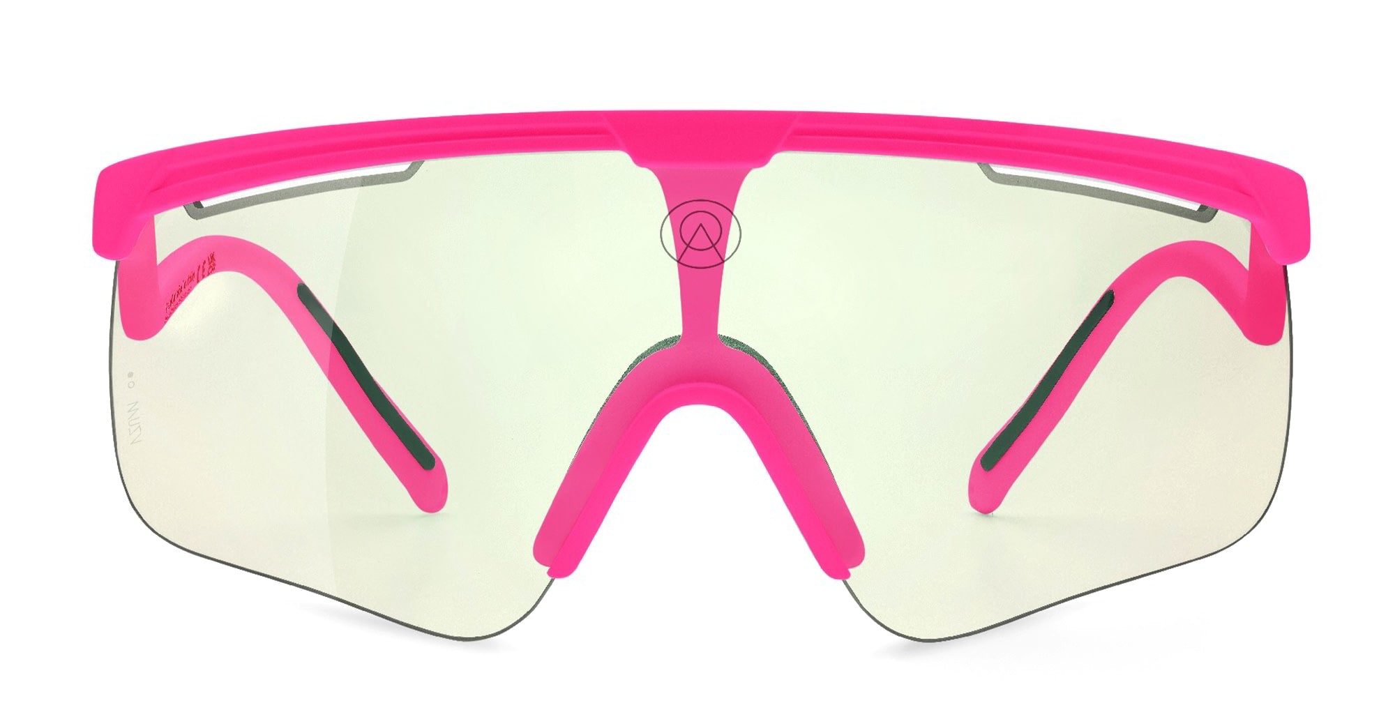  VZUM F-LENS BTL - Tr90 - shape Mask - pink - EYEWEAR - SUNGLASSES - Unisex,Uomo,Donna,Women,Men - lens Green - Made In Italy