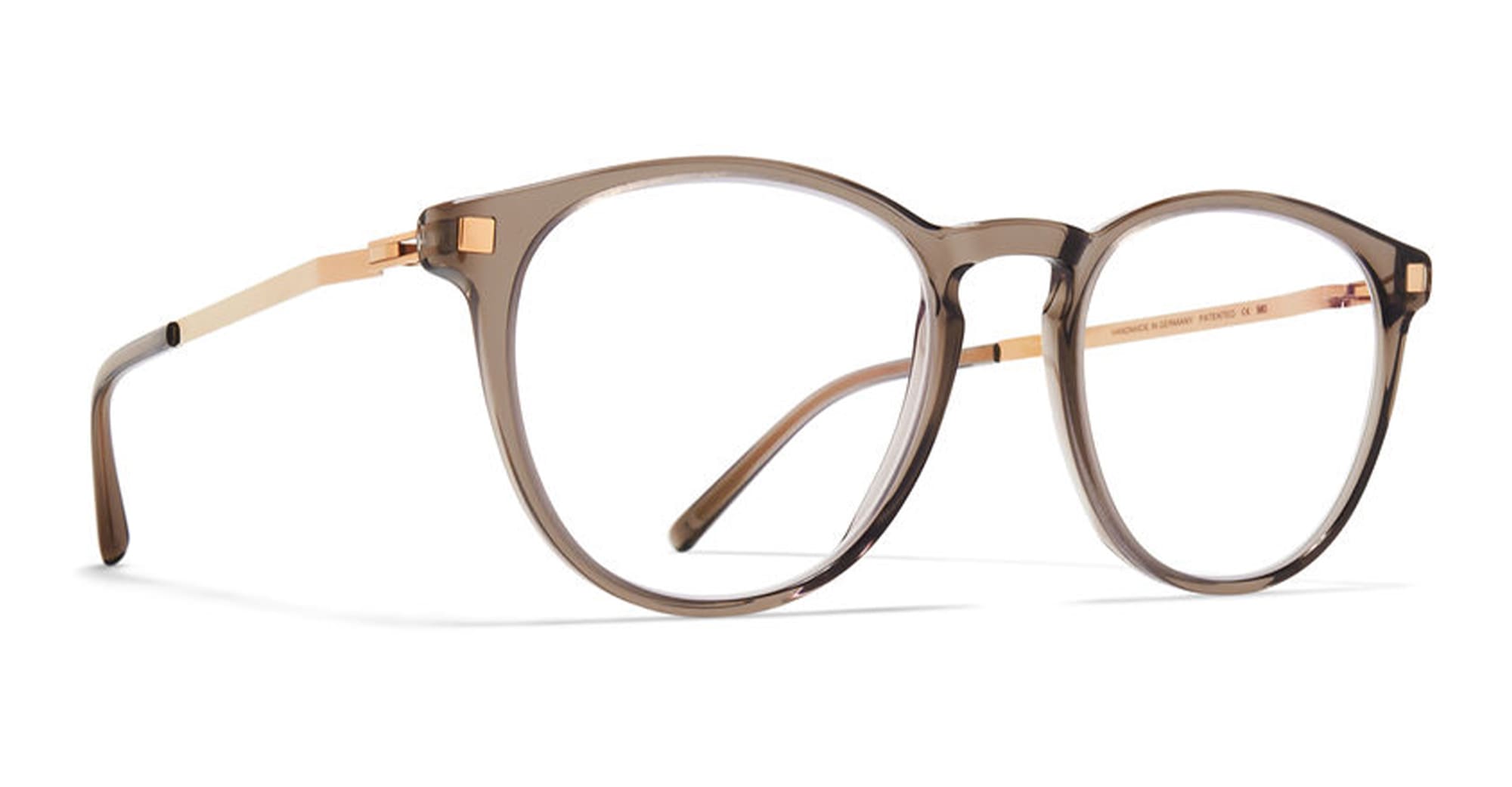  CHAMPAGNE GOLD RX - acetate, stainless steel - shape  - gold, grey - EYEWEAR - EYEGLASSES - Unisex,Uomo,Donna,Women,Men - lens  - Made In Germany