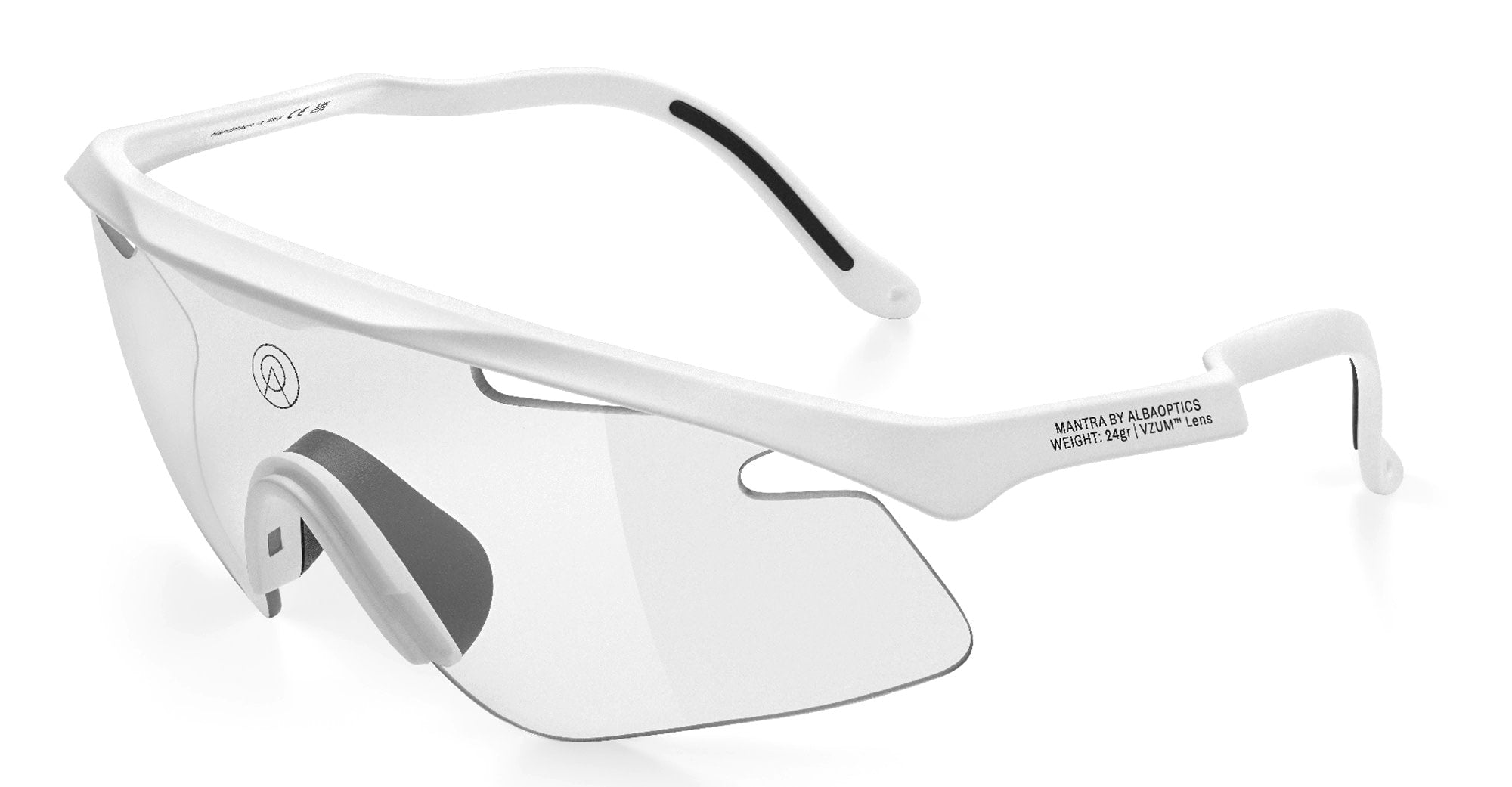 Ottica Mondello Roma - Alba Optics - 8050054518039 - MANTRA - WHITE / VZUM F-LENS CLASSIC - Tr90 - shape Mask - White - EYEWEAR - SUNGLASSES - Unisex,Uomo,Donna,Women,Men - lens Grey - Made In Italy