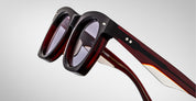 Ottica Mondello Roma - Jacques Marie Mage - JMMAV-14N - AVA - CHERRY - Acetate - shape Round - red - EYEWEAR - SUNGLASSES - Unisex,Uomo,Donna,Women,Men - lens lavender - Made In Japan