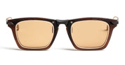 Ottica Mondello Roma - Movitra - LT02E BROWN S - LT02E Brown / Light Brown Lens - Acetate, metal - shape Rectangular - brown - EYEWEAR - SUNGLASSES - Uomo,Men - lens light brown - Made In Italy