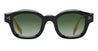 Ottica Mondello Roma - T HENRI - V2CA - V2 - ASTEROID - Acetate - shape Squared - Black, gold - EYEWEAR - SUNGLASSES - Unisex,Uomo,Donna,Women,Men - lens Gradient green - Made In Japan