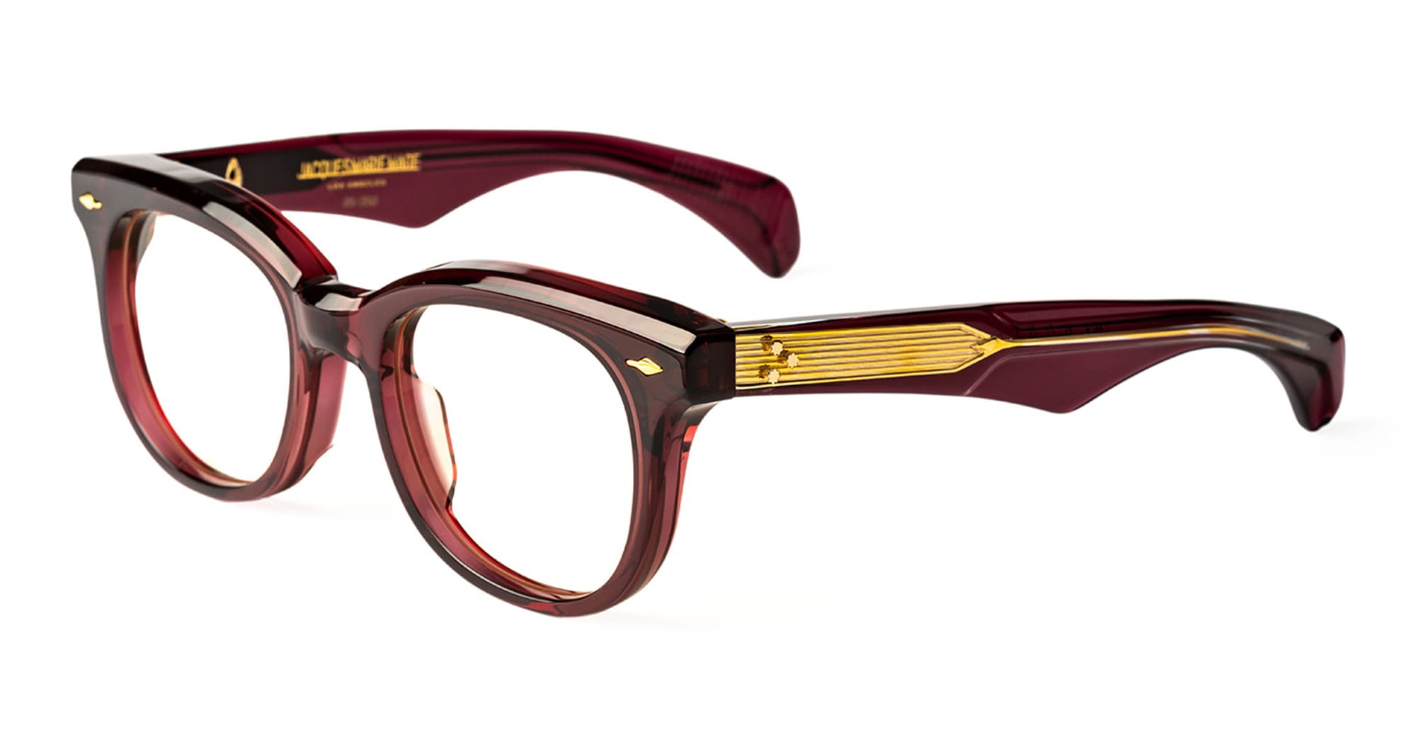 Ottica Mondello Roma - Jacques Marie Mage - JMMHQRX-18 - HORTENSE - AMARENA RX - Acetate - shape Round - red - EYEWEAR - EYEGLASSES - Donna,Women - lens Clear - Made In Japan