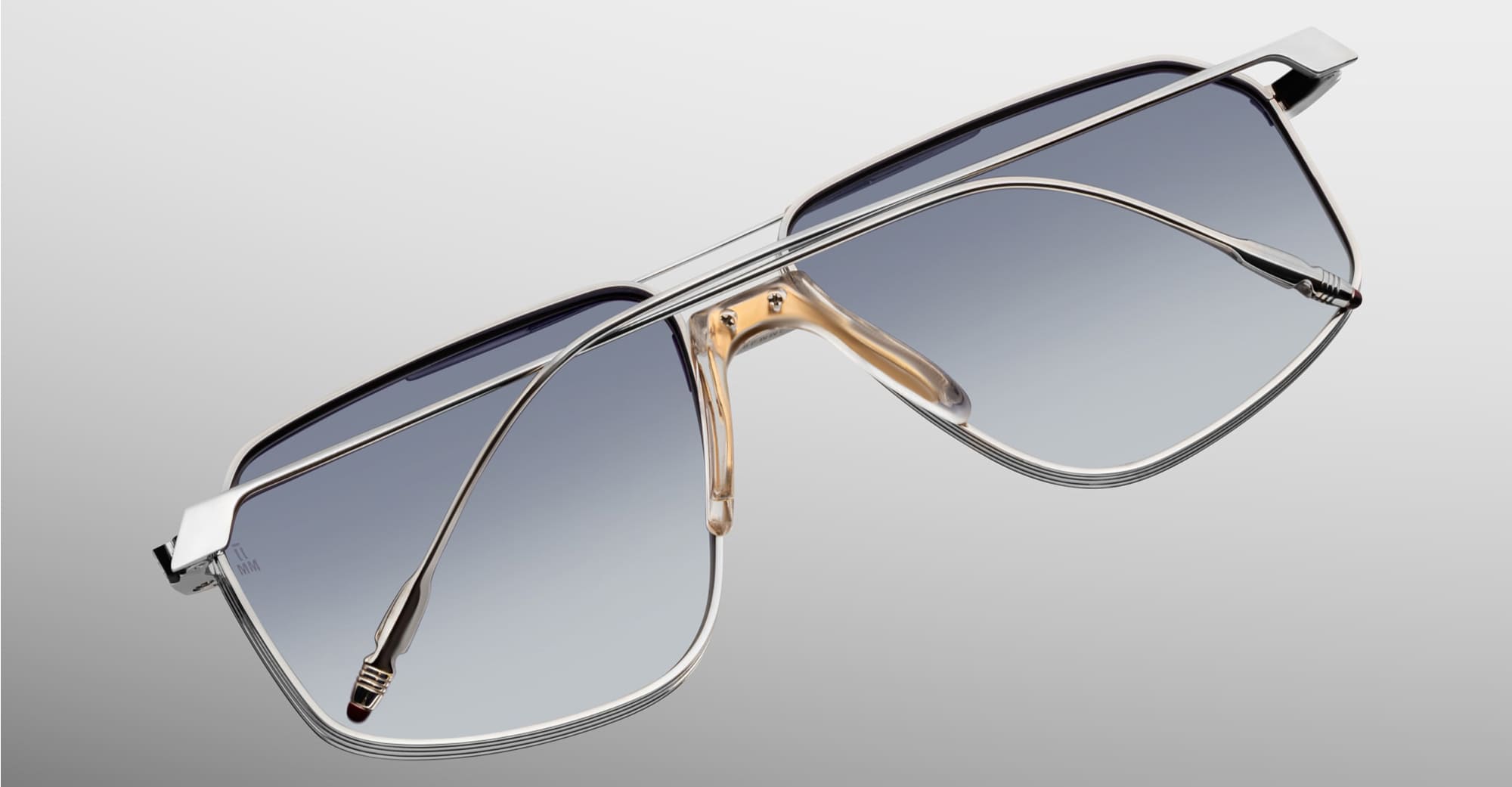 Ottica Mondello Roma - Jacques Marie Mage - JMMJG-15Z - JAGGER - SULFUR - Titanium - shape Aviator - Silver - EYEWEAR - SUNGLASSES - Uomo,Men - lens Grey - Made In Japan