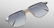 Ottica Mondello Roma - Jacques Marie Mage - JMMJG-15Z - JAGGER - SULFUR - Titanium - shape Aviator - Silver - EYEWEAR - SUNGLASSES - Uomo,Men - lens Grey - Made In Japan