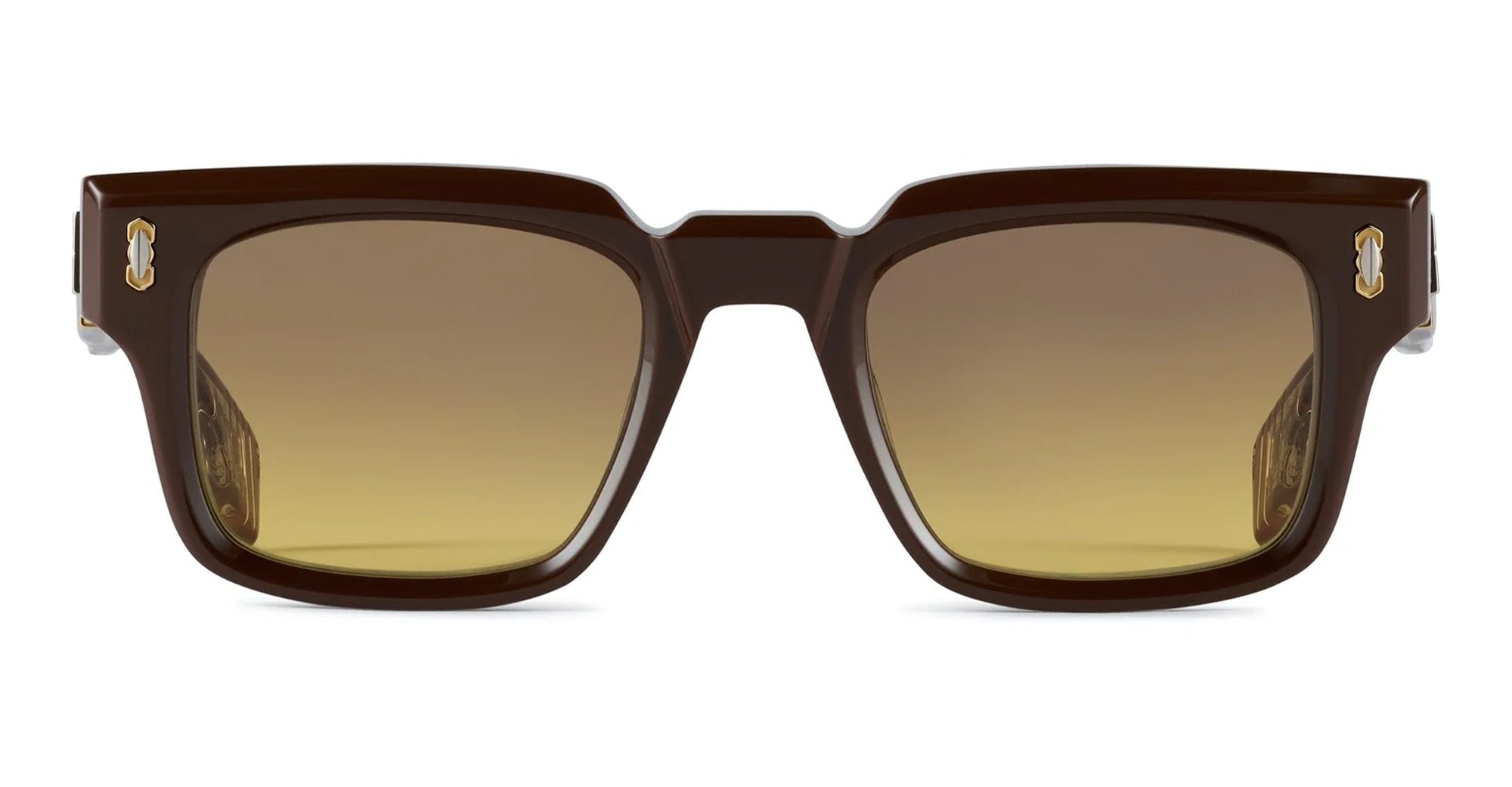 Ottica Mondello Roma - T HENRI - ELAC - ELVA - COCOA - Acetate - shape Squared - brown - EYEWEAR - SUNGLASSES - Unisex,Uomo,Donna,Women,Men - lens Gradient brown - Made In Japan
