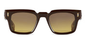Ottica Mondello Roma - T HENRI - ELAC - ELVA - COCOA - Acetate - shape Squared - brown - EYEWEAR - SUNGLASSES - Unisex,Uomo,Donna,Women,Men - lens Gradient brown - Made In Japan