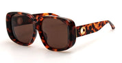 Ottica Mondello Roma - LINDA FARROW - LFL1529C2SUN - ASTRID - T-SHELL - Acetate - shape Squared - Tortoise - EYEWEAR - SUNGLASSES - Donna,Women - lens Brown - Made In Japan