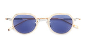 Ottica Mondello Roma - Sato - Belel-II-P-RG-1 - BELEL II - Platinum / Rose Gold - Titanium - shape Round - silver, gold - EYEWEAR - SUNGLASSES - Unisex,Uomo,Donna,Women,Men - lens Blue - Made In Japan