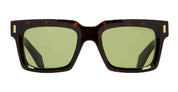 Ottica Mondello Roma - Cutler and Gross - CGSN-9386-50-02 - 9386 - DARK HAVANA - Acetate - shape Squared - Havana - EYEWEAR - SUNGLASSES - Unisex,Uomo,Donna,Women,Men - lens Green - Made In Italy