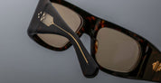 Ottica Mondello Roma - Jacques Marie Mage - JMMEN-6D - BENSON - AGAR - Acetate - shape Rectangular - Havana - EYEWEAR - SUNGLASSES - Unisex,Uomo,Donna,Women,Men - lens yellow - Made In Japan