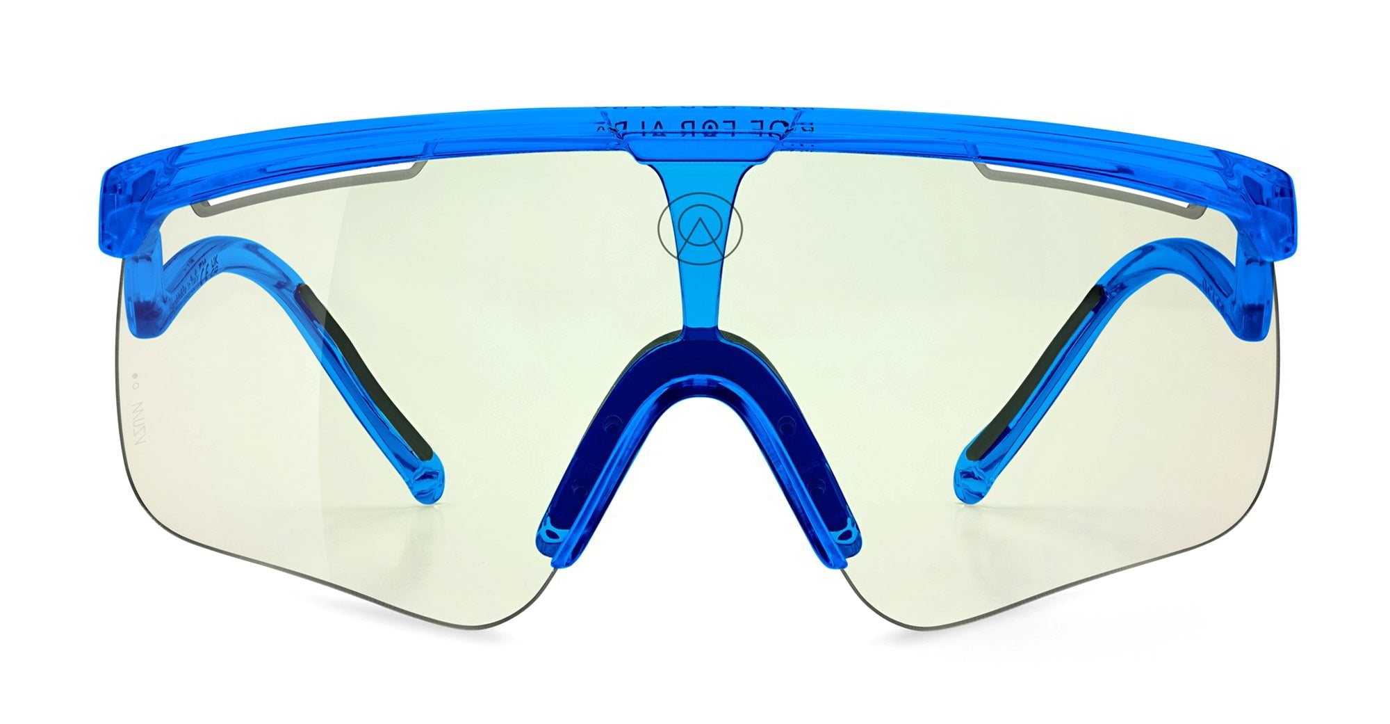 Ottica Mondello Roma - Alba Optics - 8050054517544 - DELTA - BLUE GLOSSY / VZUM F-LENS BTL - Tr90 - shape Mask - blue - EYEWEAR - SUNGLASSES - Unisex,Uomo,Donna,Women,Men - lens Green - Made In Italy