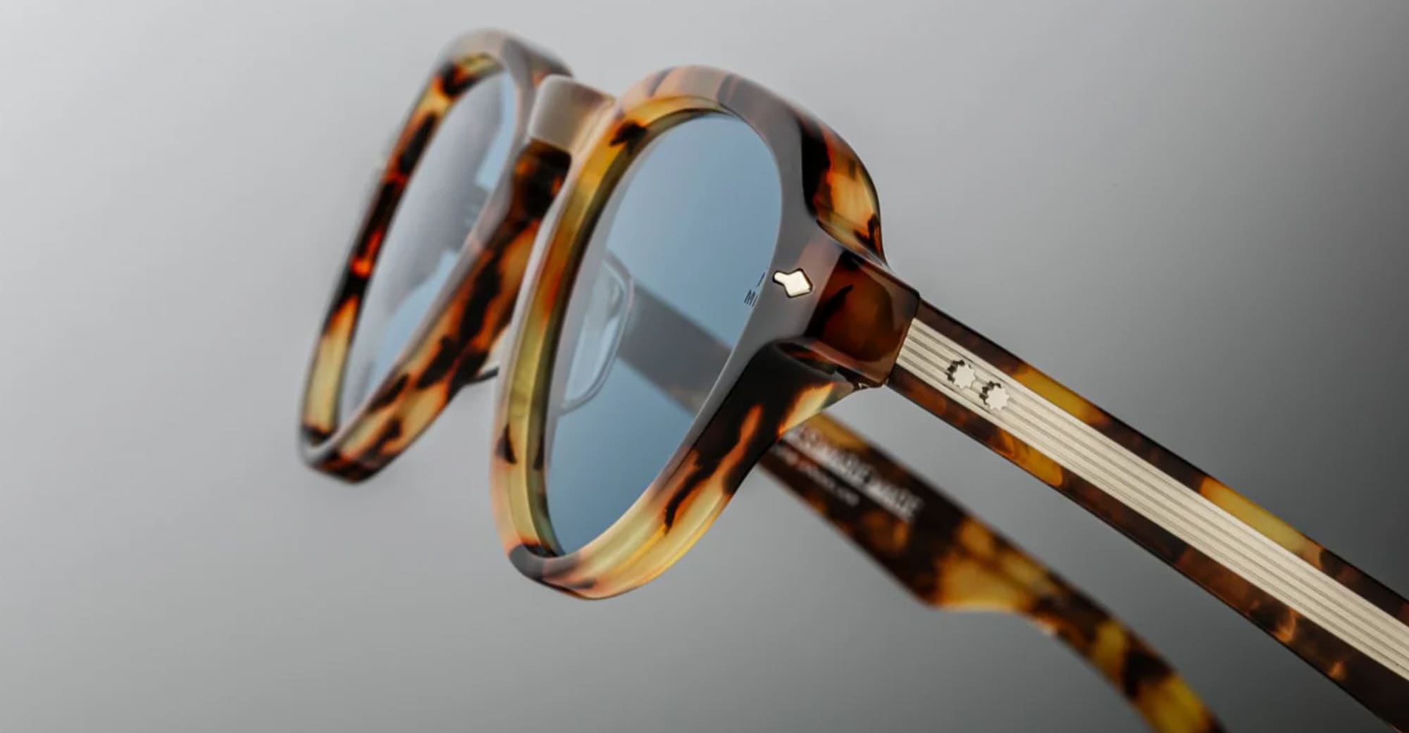 Ottica Mondello Roma - Jacques Marie Mage - JMMHA-8B - HATFIELD - HAVANA 8 - Acetate - shape Aviator - Havana - EYEWEAR - SUNGLASSES - Uomo,Men - lens Blue - Made In Japan