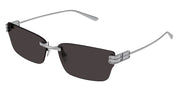 Ottica Mondello Roma - Balenciaga - BB0487S-001 - BB0487S-001 - GUNMETAL / GREY LENS - Metal - shape Cat-eye - Silver - EYEWEAR - SUNGLASSES - Donna,Women - lens Grey - Made In Japan
