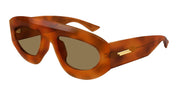 Ottica Mondello Roma - Bottega Veneta - BV1358S-002 - BV1358S-002 - HAVANA - Acetate - shape Pilot - Havana - EYEWEAR - SUNGLASSES - Unisex,Uomo,Donna,Women,Men - lens Brown - Made In Japan