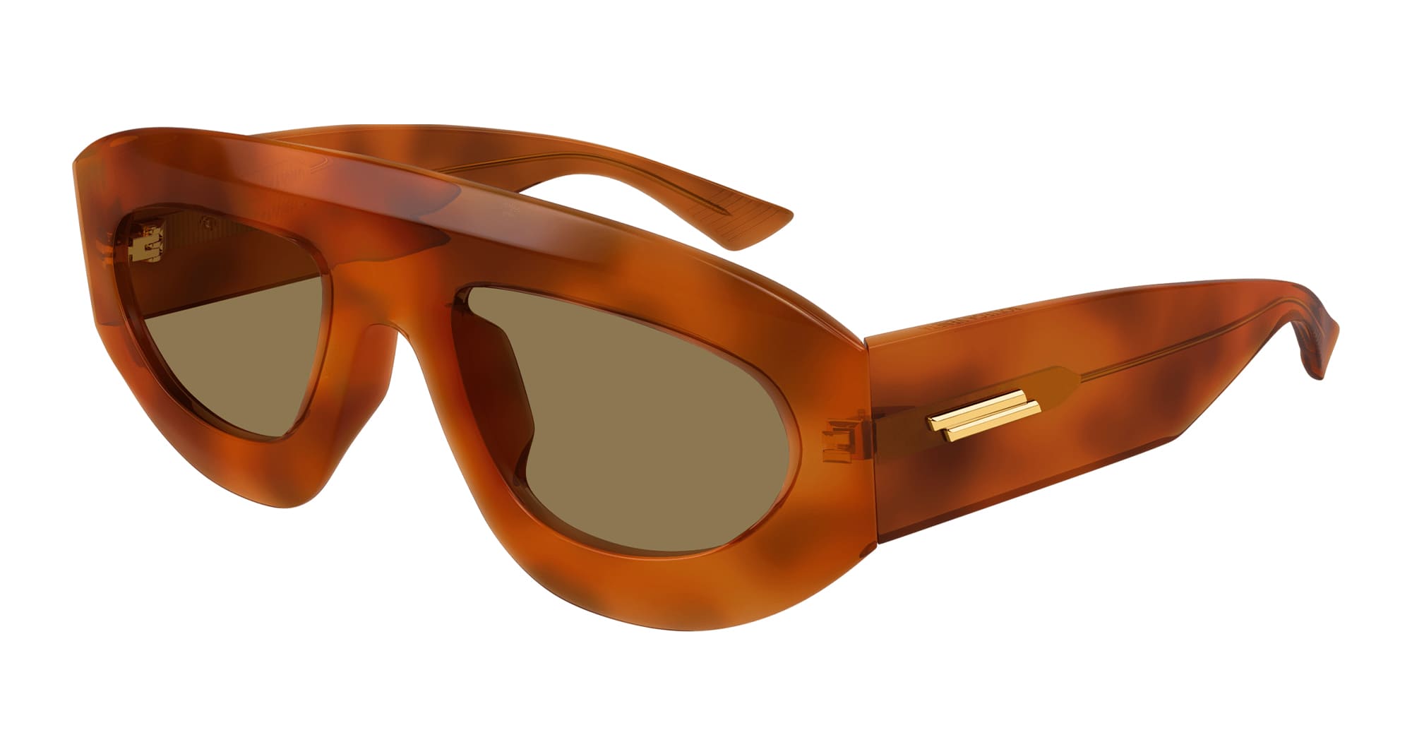 Ottica Mondello Roma - Bottega Veneta - BV1358S-002 - BV1358S-002 - HAVANA - Acetate - shape Pilot - Havana - EYEWEAR - SUNGLASSES - Unisex,Uomo,Donna,Women,Men - lens Brown - Made In Japan