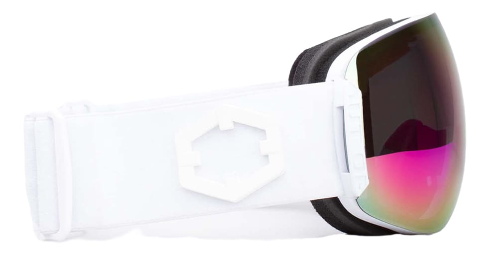 Ottica Mondello Roma - Out Of - 2G010124 - OPEN - WHITE / THE ONE LOTO LENS - nylon - shape Mask - White - EYEWEAR - GOGGLES - Unisex,Uomo,Donna,Women,Men - lens Pink - Made In Italy