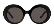Ottica Mondello Roma - Loewe - LW40146I5001A - LW40146I - SHINY BLACK - Acetate - shape Round - Black - EYEWEAR - SUNGLASSES - Donna,Women - lens Grey - Made In Italy