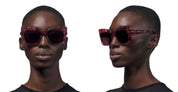 Ottica Mondello Roma - DITA - DTS704-A-05 - TELEMAKER - ROSE TORTOISE - Acetate - shape Butterfly - Tortoise - EYEWEAR - SUNGLASSES - Donna,Women - lens red - Made In Japan