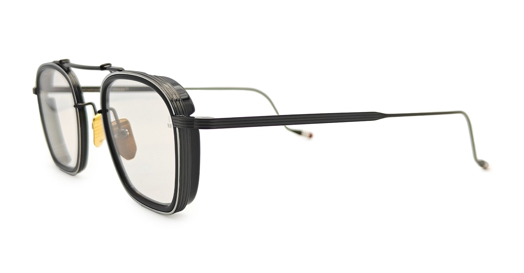 Ottica Mondello Roma - Jacques Marie Mage - JMMBURX-S3 - BAUDELAIRE 2 - PAON RX - titanium, acetate - shape Squared - Black - EYEWEAR - EYEGLASSES - Unisex,Uomo,Donna,Women,Men - lens Clear - Made In Japan