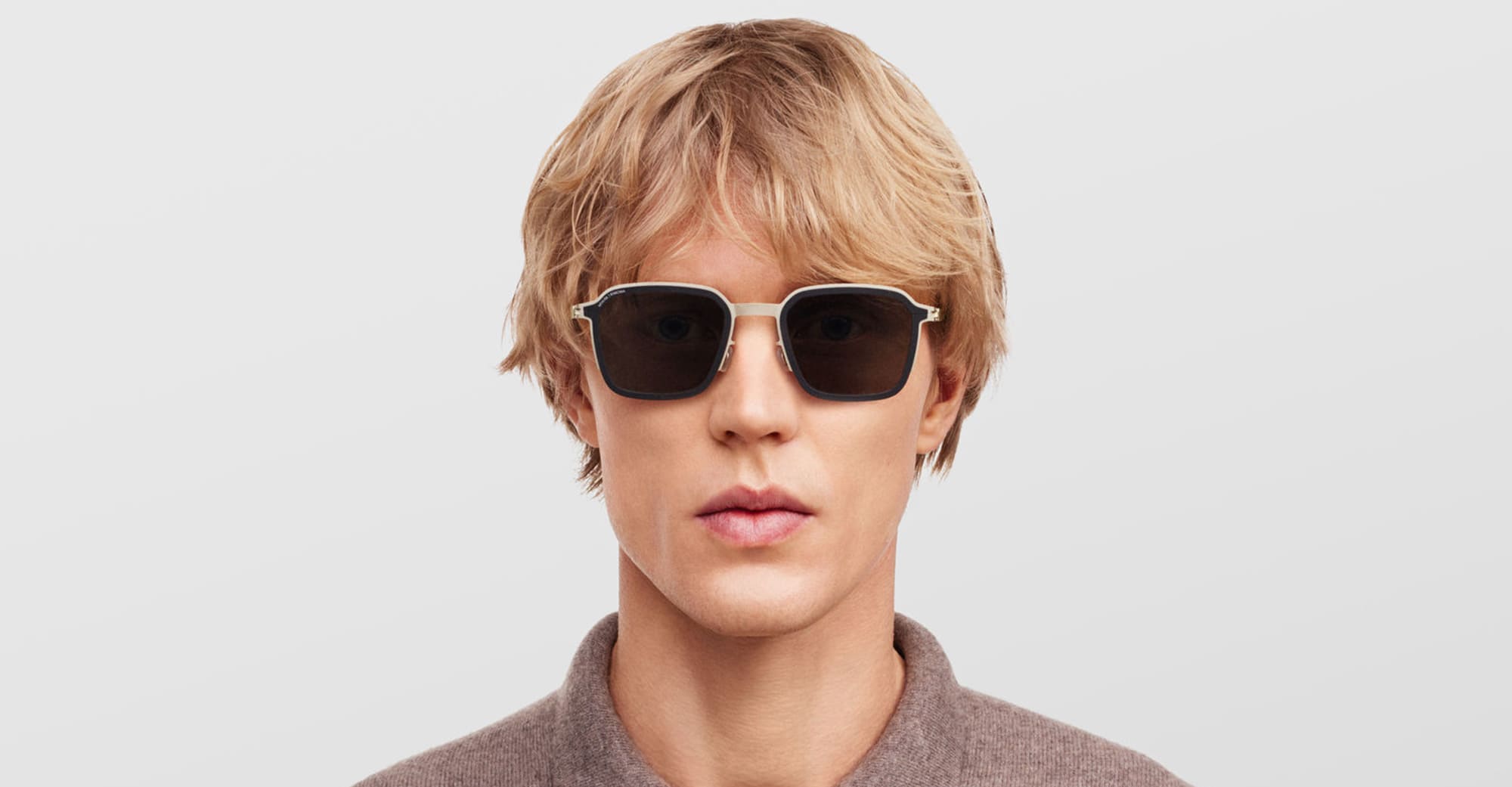 Ottica Mondello Roma - Mykita - 10087673 - MR002 AL3 - Titan / Black / Brown Lens - stainless steel - shape  - titanium, black - EYEWEAR - SUNGLASSES - Unisex,Uomo,Donna,Women,Men - lens  - Made In Germany