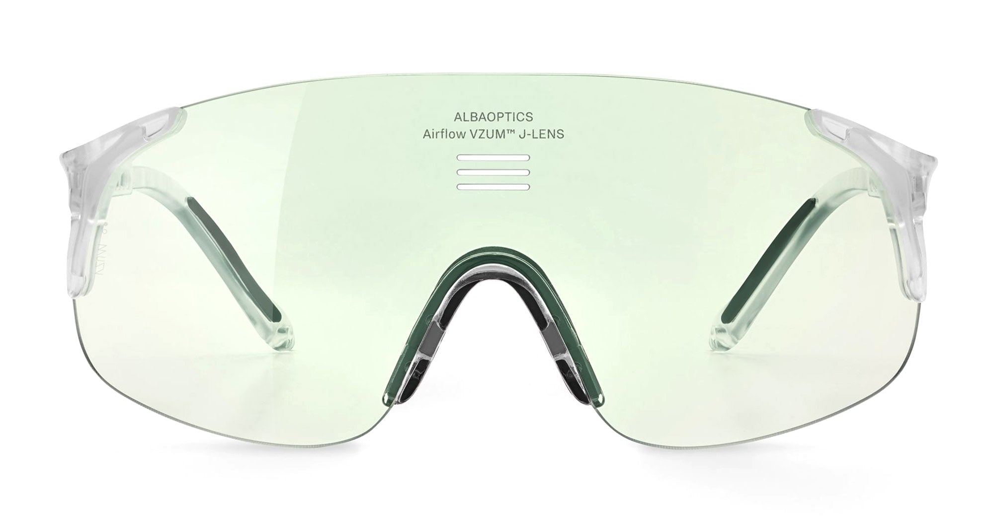  VZUM F-LENS BTL - Tr90 - shape Mask - Crystal - EYEWEAR - SUNGLASSES - Unisex,Uomo,Donna,Women,Men - lens blue green - Made In Italy