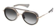 Ottica Mondello Roma - DITA - 19017-D-GLD-GRY-52 - SPACECRAFT - WHITE GOLD / MATTE CRYSTAL GREY - Acetate, titanium - shape Aviator - gold, grey - EYEWEAR - SUNGLASSES - Unisex,Uomo,Donna,Women,Men - lens Gradient grey - Made In Japan
