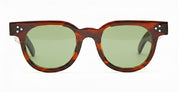 Ottica Mondello Roma - Julius Tart - JTPL-105M-2B-GN-30 - FDR 48X24 - DEMI AMBER / GREEN LENS - Acetate - shape Round - Havana - EYEWEAR - SUNGLASSES - Unisex,Uomo,Donna,Women,Men - lens Green - Made In Japan