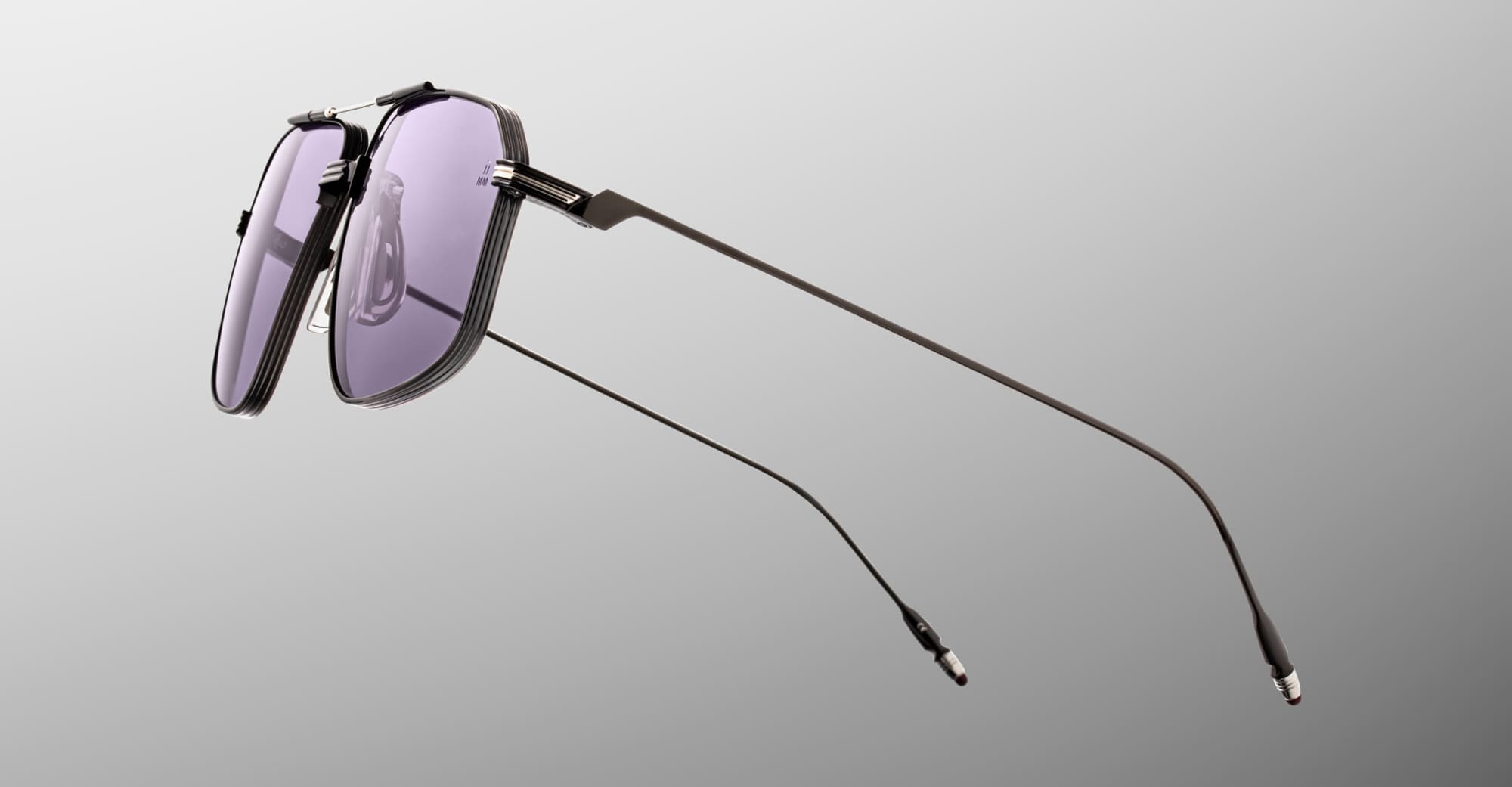 Ottica Mondello Roma - Jacques Marie Mage - JMMJG-19J - JAGGER - CORBAU - Titanium - shape Aviator - Black - EYEWEAR - SUNGLASSES - Unisex,Uomo,Donna,Women,Men - lens Grey - Made In Japan