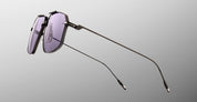 Ottica Mondello Roma - Jacques Marie Mage - JMMJG-19J - JAGGER - CORBAU - Titanium - shape Aviator - Black - EYEWEAR - SUNGLASSES - Unisex,Uomo,Donna,Women,Men - lens Grey - Made In Japan