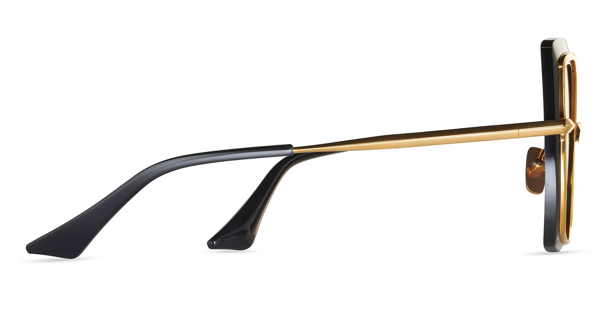 Ottica Mondello Roma - DITA - DTS503-58-01-Z - NARCISSUS - BLACK / YELLOW GOLD - titanium, acetate - shape  Butterfly - black, yellow gold - EYEWEAR - SUNGLASSES - Donna,Women - lens Gradient grey - Made In Japan