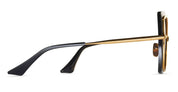 Ottica Mondello Roma - DITA - DTS503-58-01-Z - NARCISSUS - BLACK / YELLOW GOLD - titanium, acetate - shape  Butterfly - black, yellow gold - EYEWEAR - SUNGLASSES - Donna,Women - lens Gradient grey - Made In Japan