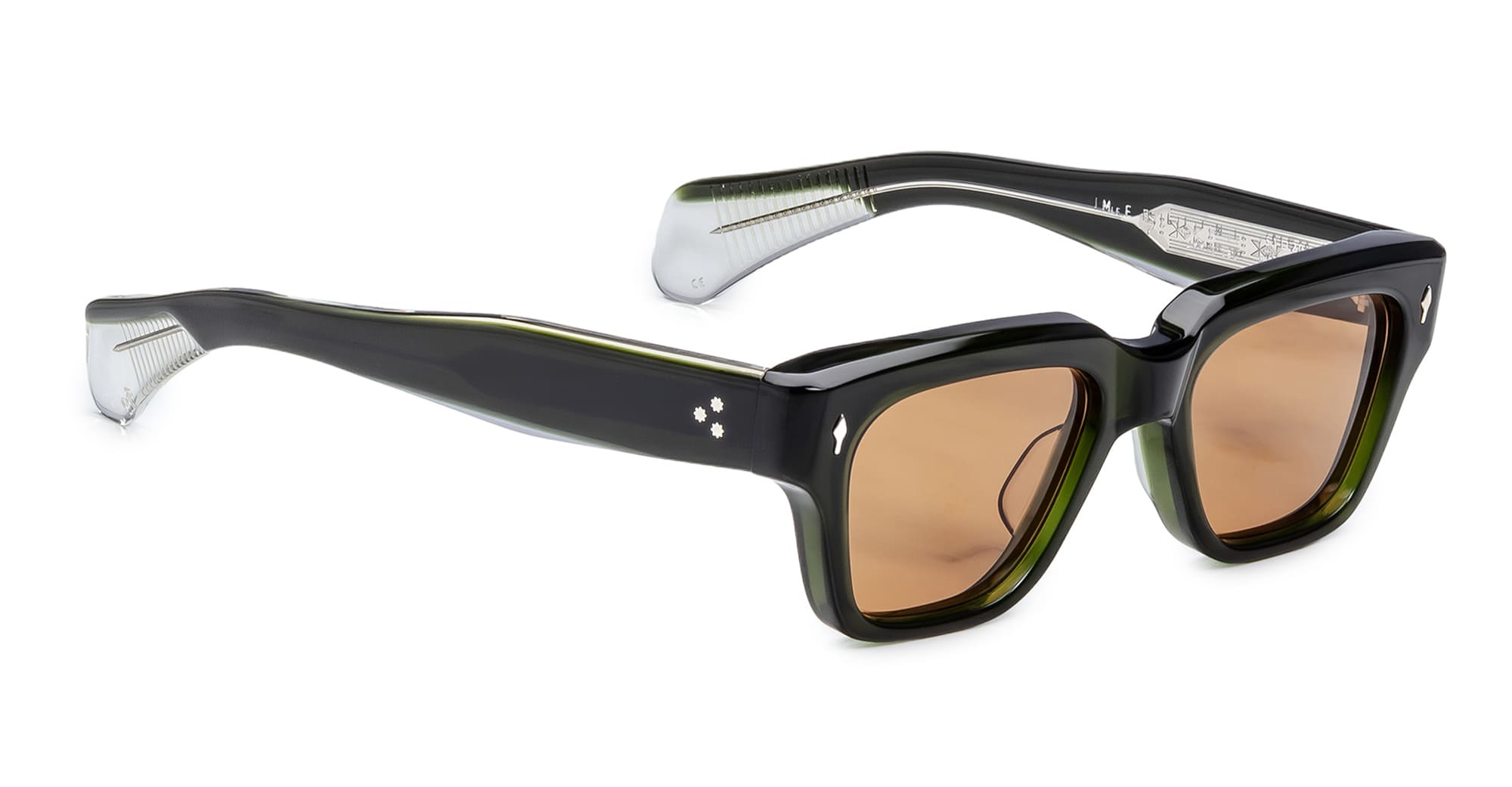 Ottica Mondello Roma - Jacques Marie Mage - JMMFE-18L - FELLINI - BORNEO - Acetate - shape  - green - EYEWEAR - SUNGLASSES - Unisex,Uomo,Donna,Women,Men - lens  - Made In Japan