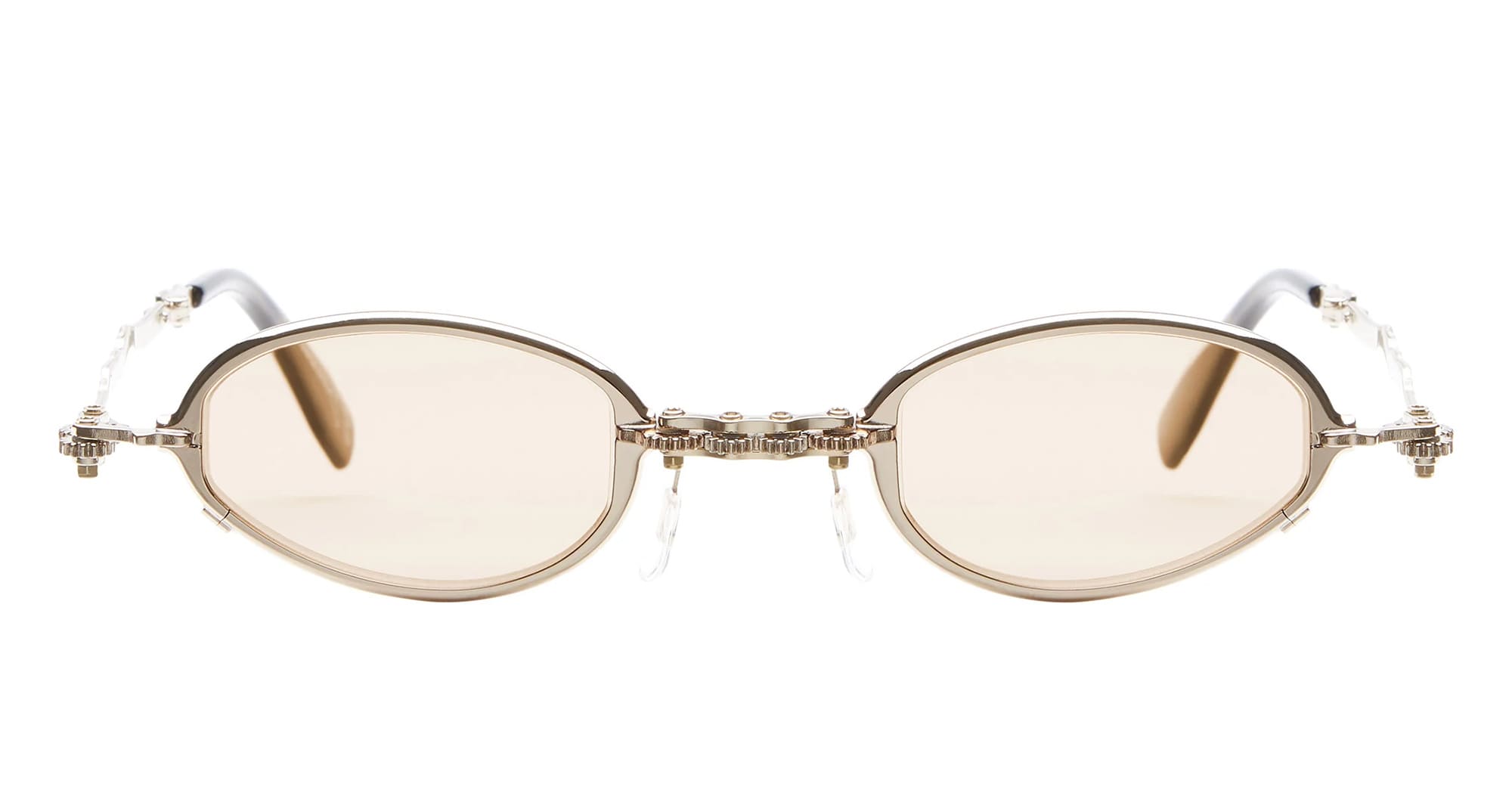 Ottica Mondello Roma - Kuboraum - KRSH81PG0000004P - MASK H81 PG - ROSE GOLD - Metal - shape Oval - rose gold - EYEWEAR - SUNGLASSES - Unisex,Uomo,Donna,Women,Men - lens light brown - Made In Italy