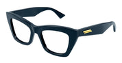 Ottica Mondello Roma - Bottega Veneta - BV1215O-006 - BV1215O-001 - BLUE RX - Recycled acetate - shape  - blue - EYEWEAR - EYEGLASSES - Donna,Women - lens  - Made In Italy