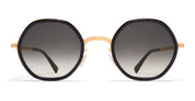 Alya - a76 glossy gold / milky indigo