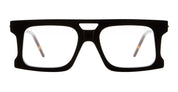 Ottica Mondello Roma - Kuboraum - KROD76BS000000OP - MASK D76 BS - BLACK SHINE RX - Acetate - shape Rectangular - Black - EYEWEAR - EYEGLASSES - Unisex,Uomo,Donna,Women,Men - lens Clear - Made In Italy