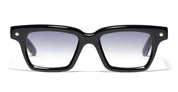 Ottica Mondello Roma - John Dalia - P17-C605 - PROJECT 17 -  C605 Shiny Black / Silver Plated - Acetate - shape Squared - black, silver - EYEWEAR - SUNGLASSES - Unisex,Uomo,Donna,Women,Men - lens Gradient grey - Made In France