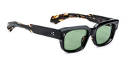 Ottica Mondello Roma - Jacques Marie Mage - JMMRZ-01 - MATTEI - NOIR - Acetate - shape Rectangular - Black - EYEWEAR - SUNGLASSES - Unisex,Uomo,Donna,Women,Men - lens Green - Made In Japan