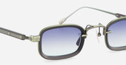 Ottica Mondello Roma - Sato - Canicula-MG-B-1 - CANICULA - MATT GREEN / MATT BLACK - Acetate, titanium - shape Rectangular - green - EYEWEAR - SUNGLASSES - Unisex,Uomo,Donna,Women,Men - lens Gradient green - Made In Japan