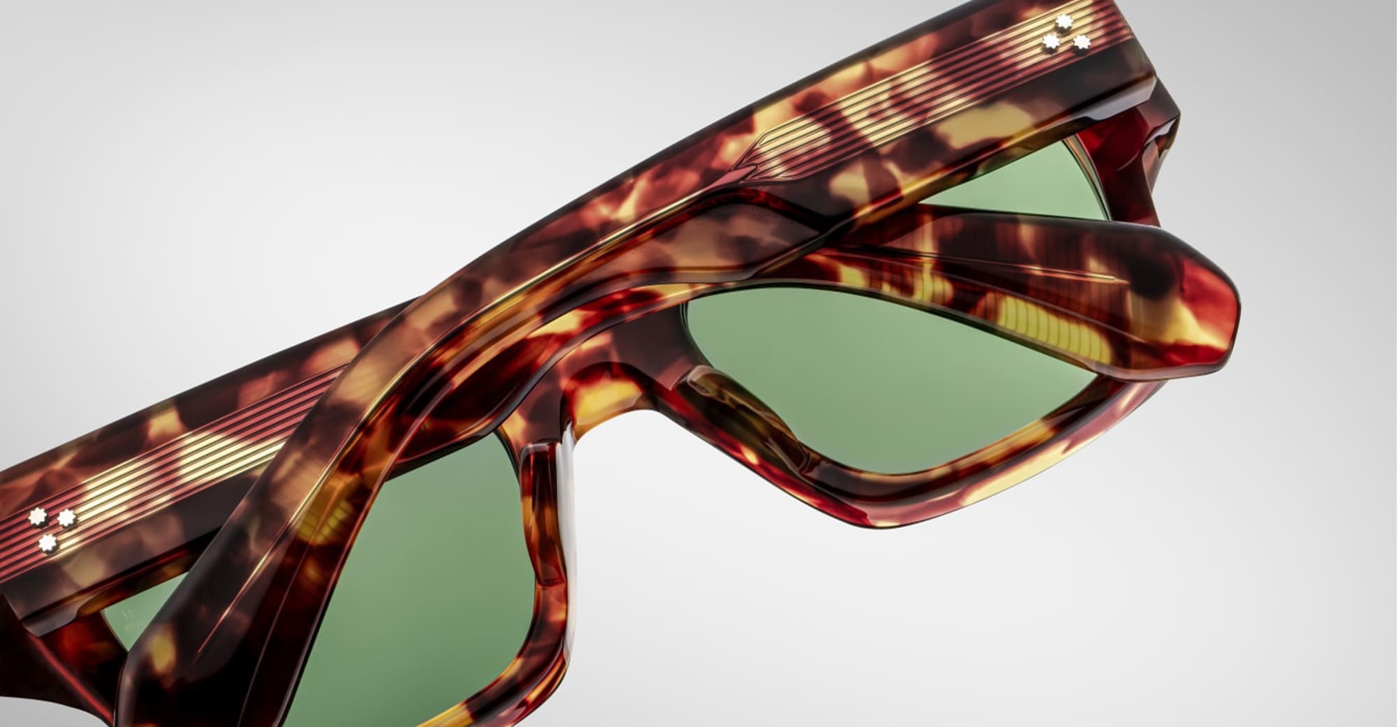 Ottica Mondello Roma - Jacques Marie Mage - JMMEZ-2Q - ENZO - BALTIC - Acetate - shape Squared - Havana - EYEWEAR - SUNGLASSES - Uomo,Men - lens Green - Made In Japan