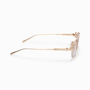 Ottica Mondello Roma - Akoni - AKX-512E-46 - INFINITY - BRUSHED 12K GOLD - Titanium - shape Aviator - Gold - EYEWEAR - EYEGLASSES - Unisex,Uomo,Donna,Women,Men - lens 24h - Made In Japan