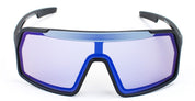 Ottica Mondello Roma - Out Of - XS145589M - Bot 3 - Black / White / IRID X-10 Medium - Acetate - shape Mask - black, white - EYEWEAR - SUNGLASSES - Unisex,Uomo,Donna,Women,Men - lens Blue - Made In Italy