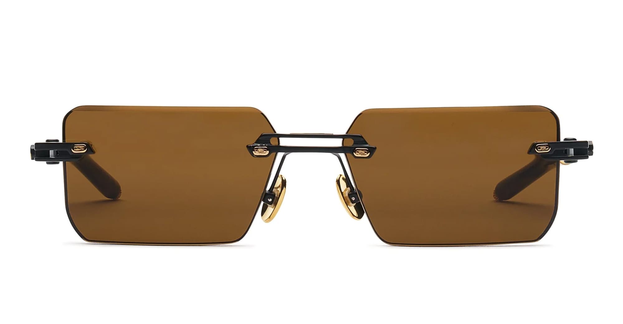 Ottica Mondello Roma - T HENRI - EMC - EVIJA - TRAVERSE - Titanium - shape Rectangular - Black - EYEWEAR - SUNGLASSES - Unisex,Uomo,Donna,Women,Men - lens Brown - Made In Japan