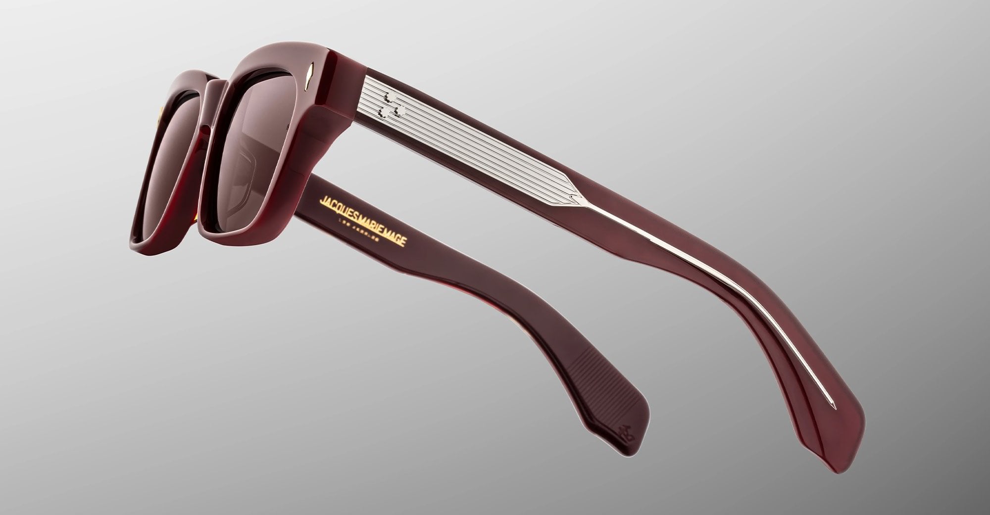 Ottica Mondello Roma - Jacques Marie Mage - JMMML-R7 - MOLINO - BORDEAUX EMPIRE - Acetate - shape Rectangular - blue - EYEWEAR - SUNGLASSES - Unisex,Uomo,Donna,Women,Men - lens Brown - Made In Japan