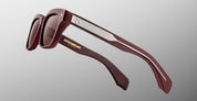 Ottica Mondello Roma - Jacques Marie Mage - JMMML-R7 - MOLINO - BORDEAUX EMPIRE - Acetate - shape Rectangular - blue - EYEWEAR - SUNGLASSES - Unisex,Uomo,Donna,Women,Men - lens Brown - Made In Japan