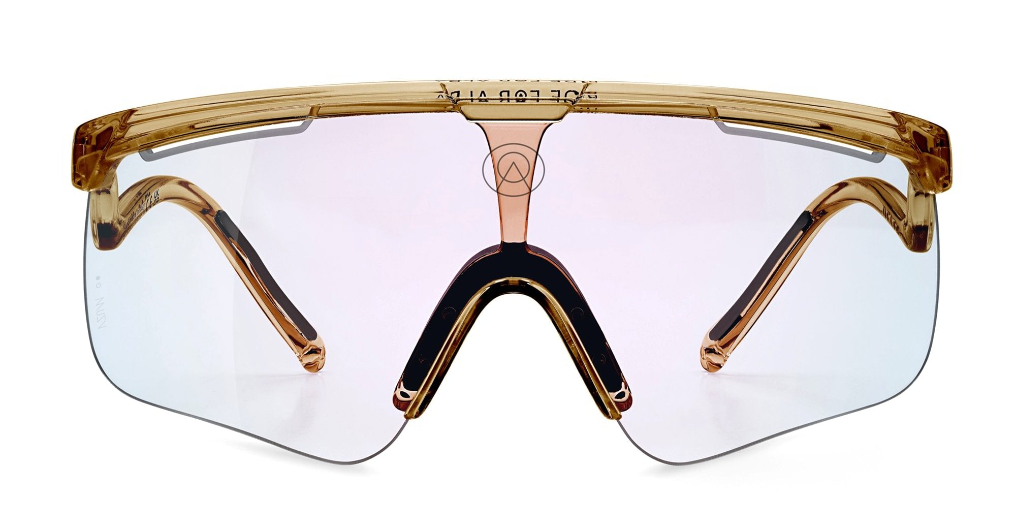  VZUM F-LENS FIRE - Tr90 - shape Mask - brown - EYEWEAR - SUNGLASSES - Unisex,Uomo,Donna,Women,Men - lens red - Made In Italy