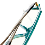 Ottica Mondello Roma - Kuboraum - KRS0P8GB0000002O - MASK P8 GB - GREEN BOTTLE - Acetate - shape Navigator - green - EYEWEAR - SUNGLASSES - Unisex,Uomo,Donna,Women,Men - lens yellow - Made In Italy
